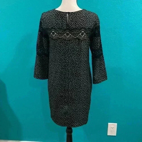 Sandro lace insert dress in size 2 - Picture 3 of 5